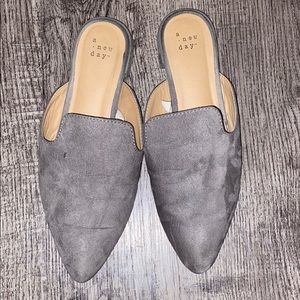 Gray mules size 7.5